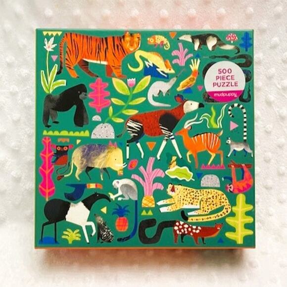 Mudpuppy Rainforest Animals 500 Piece Family Jigsaw Puzzle-NEW - Picture 1 of 4